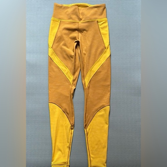 Lululemon Early Extension High-Rise Tight - Heathered Fools Gold/Honey Lemon - Picture 7 of 10